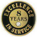 Excellence In Service Pin - 8 years